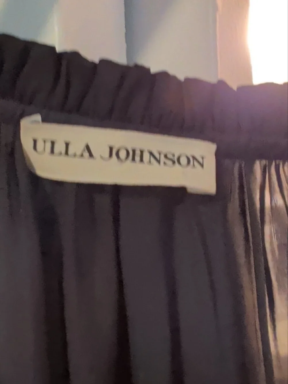 Ulla Johnson Black and Tan High-Low Dress